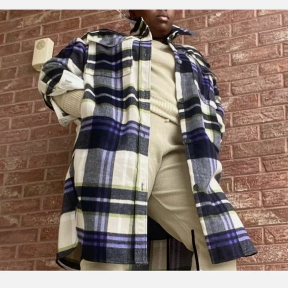 Zara Hooded plaid overshirt - Picture 5 of 16